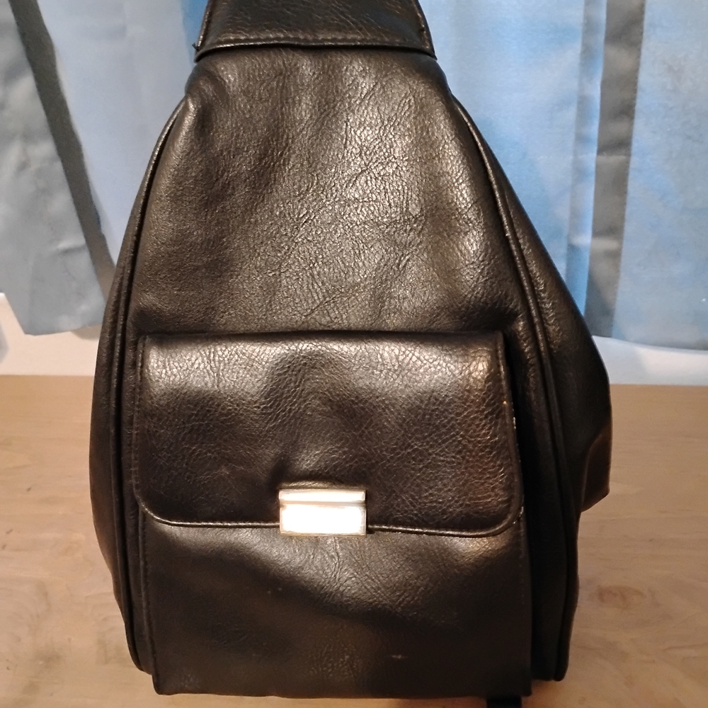 Black Leather Men's Bag